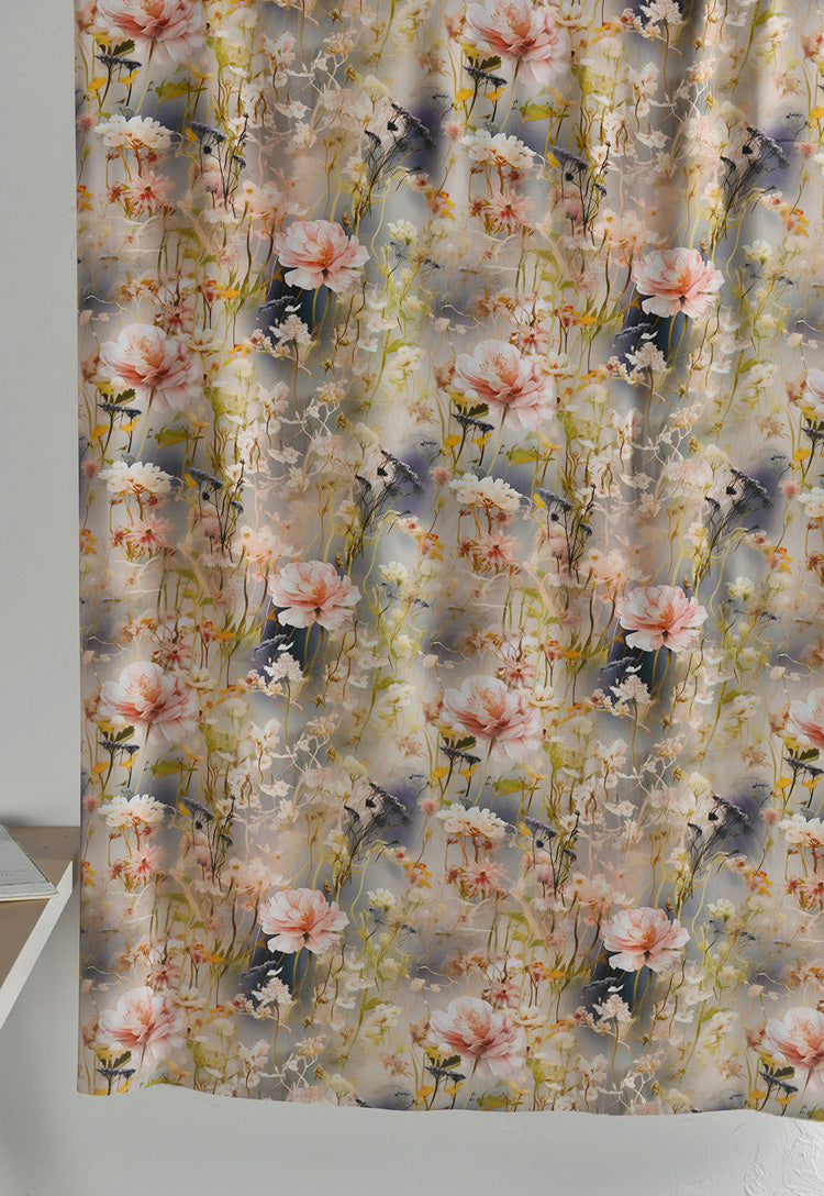 RYFENGHU - Hight 60 Count Rayon Satin Faux Silk Chinese Style Floral Cheongsam Dress Fabric - 145cm wide by the Yard