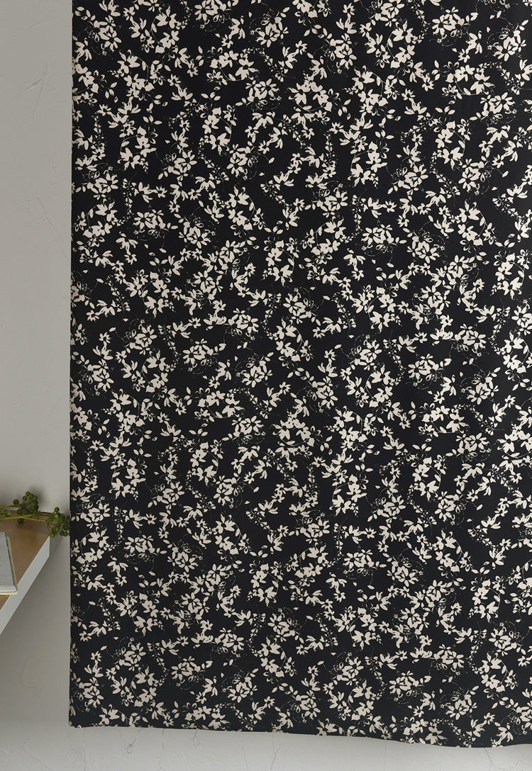 RYCAOYUA - Hight 60 Count Rayon Satin Faux Silk Chinese Style Floral Cheongsam Dress Fabric - 145cm wide by the Yard