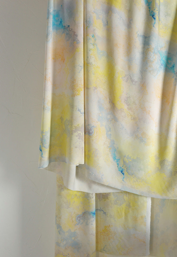 RYYUNLAN - Hight 60 Count Rayon Satin Faux Silk Chinese Style Floral Cheongsam Dress Fabric - 145cm wide by the Yard