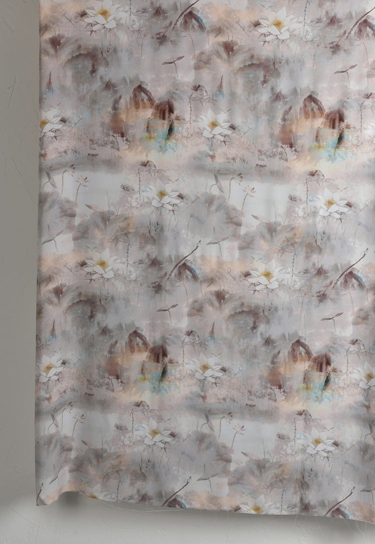 RYHETANG - Hight 60 Count Rayon Satin Faux Silk Chinese Style Floral Cheongsam Dress Fabric - 145cm wide by the Yard