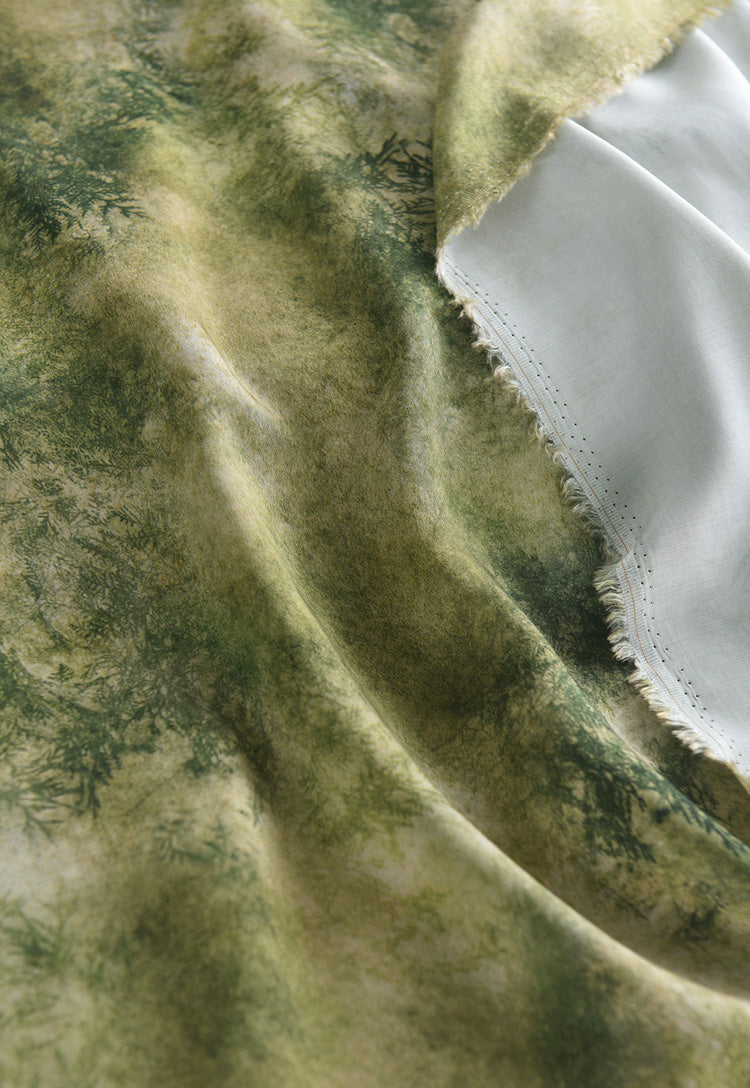 RYSHANLV - Hight 60 Count Rayon Satin Faux Silk Chinese Style Floral Cheongsam Dress Fabric - 145cm wide by the Yard