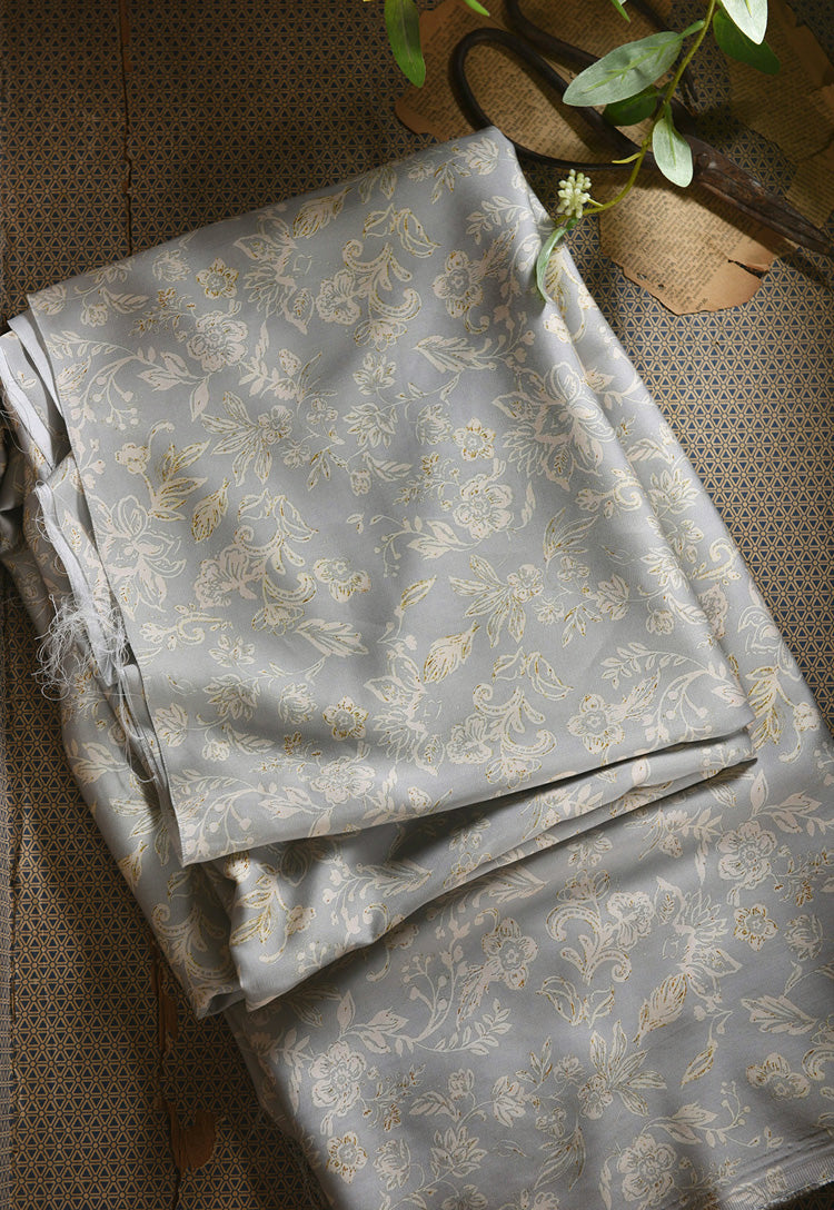 RYSUXIAN - Hight 60 Count Rayon Satin Faux Silk Chinese Style Floral Cheongsam Dress Fabric - 145cm wide by the Yard