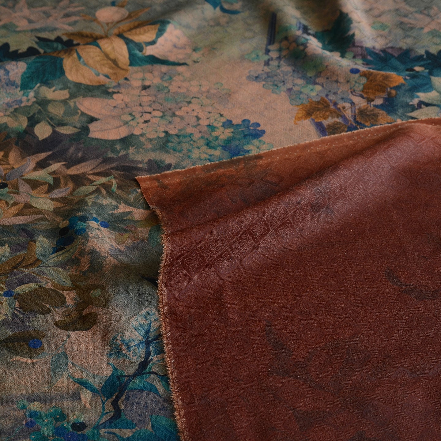 YPQUBA - Handmade 24 Momme HUALUO Jacquard Mud Silk Fabric (Openwork texture) - 110cm by the Yard