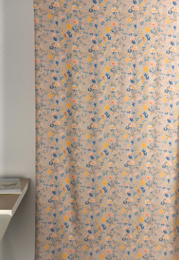 RYQINHUI - Hight 60 Count Rayon Satin Faux Silk Chinese Style Floral Cheongsam Dress Fabric - 145cm wide by the Yard