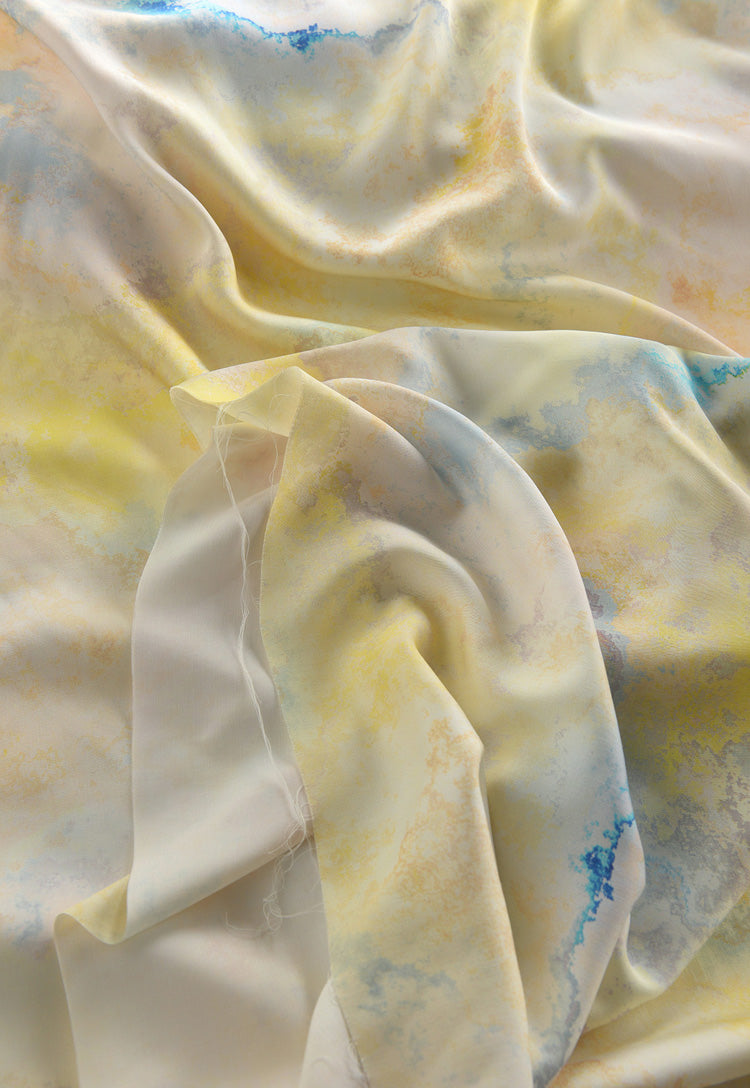 RYYUNLAN - Hight 60 Count Rayon Satin Faux Silk Chinese Style Floral Cheongsam Dress Fabric - 145cm wide by the Yard