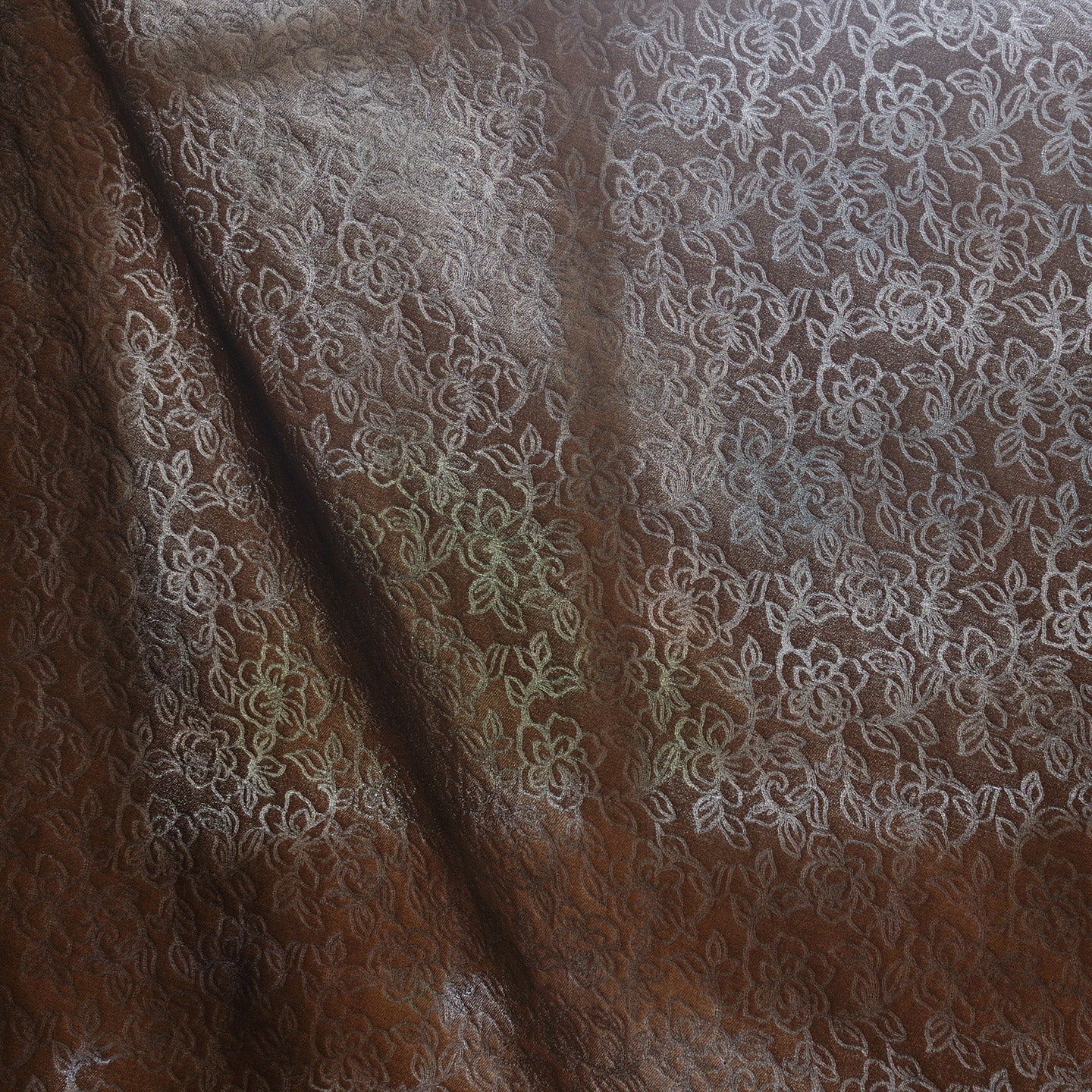 YPHYIY - Handmade 23 Momme HUALUO Jacquard Mud Silk Fabric (Openwork texture) - 110cm by the Yard