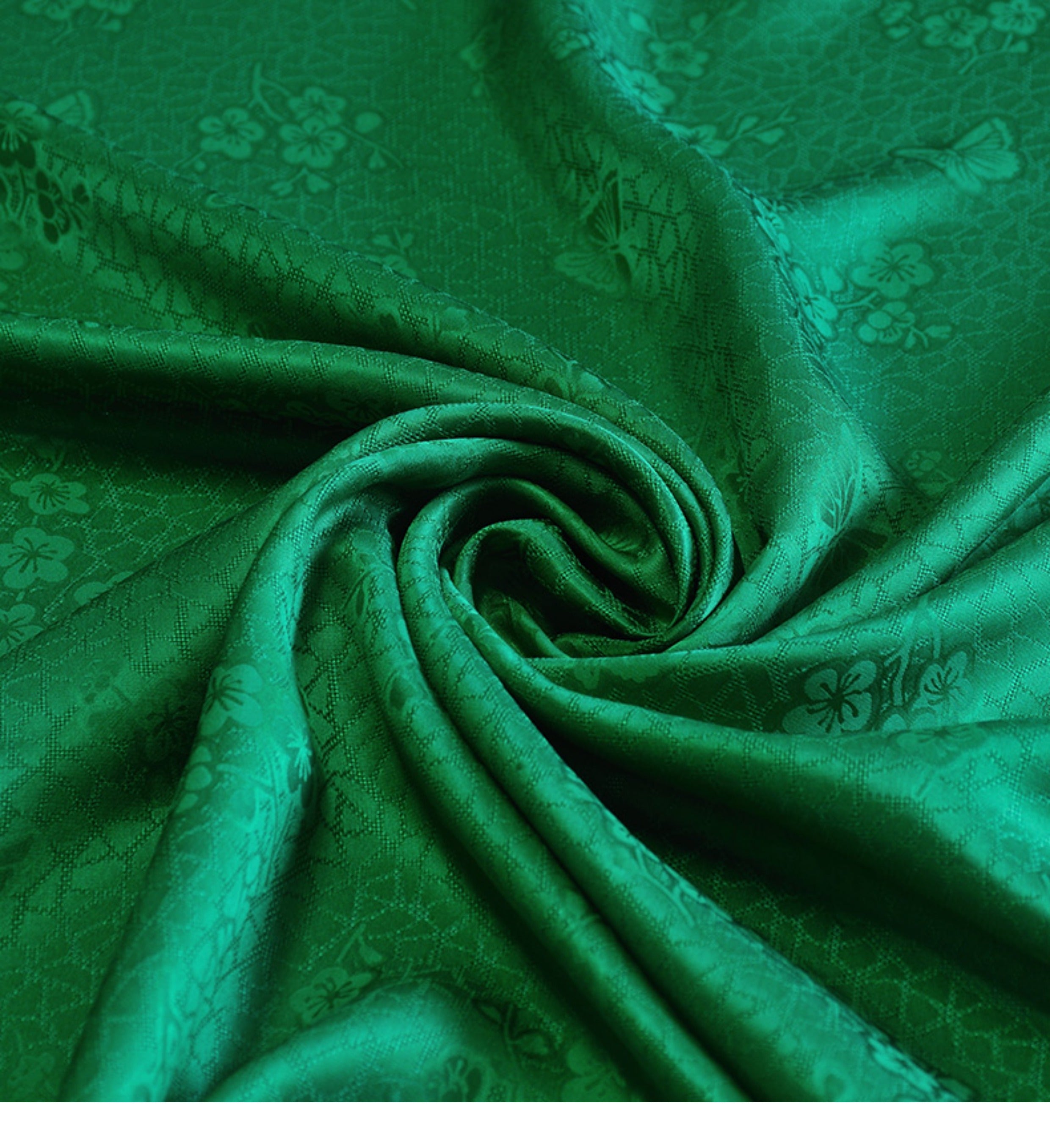 YPFCLD - Handmade 22 Momme HUALUO Jacquard Mud Silk Fabric (Openwork texture) - 114cm by the Yard (Copy)