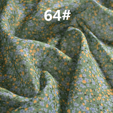 LRLXCX- Pastoral Style Floral Printed 42 Thread Count Ramie Fabric - 140cm wide by the Yard