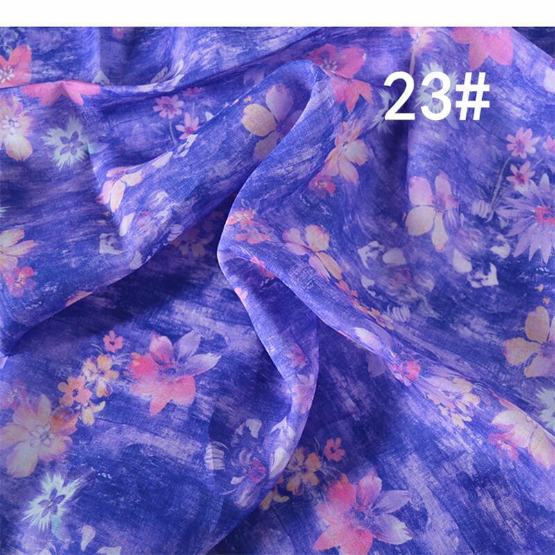 LRXCSS - Vintage Style Floral Printed  42 Thread Count Ramie Fabric - 140cm wide by the Yard