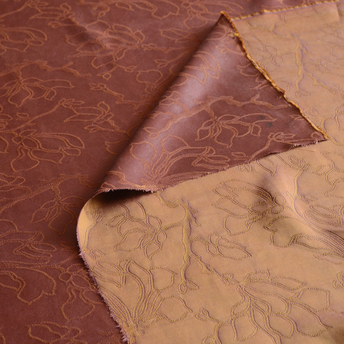 YPHLIU - Handmade 30 Momme HUALUO Jacquard Hong Yunsha Mud Silk Fabric (Openwork texture) - 110cm by the Yard