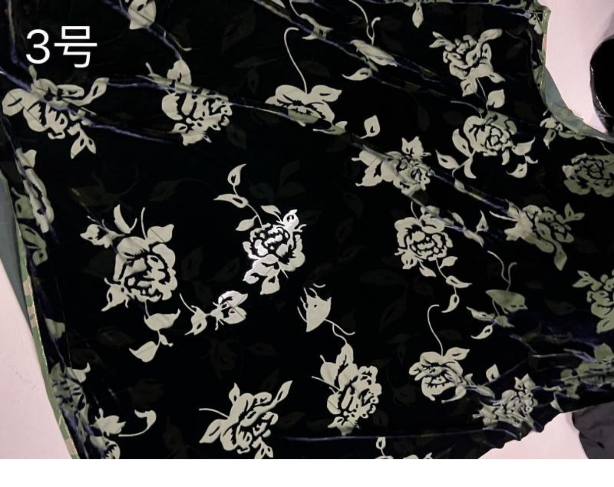 HEIJIO - Semi-sheer with a Draping Effect Sheer Burnout Silk  Velvet Satin Fabric - 140cm wide by the Yard