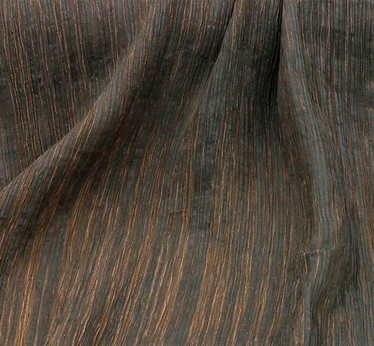 GUFSUY - Handmade 15 Momme Mud Silk Crinkled Crepe Fabric - 116cm wide by the Yard
