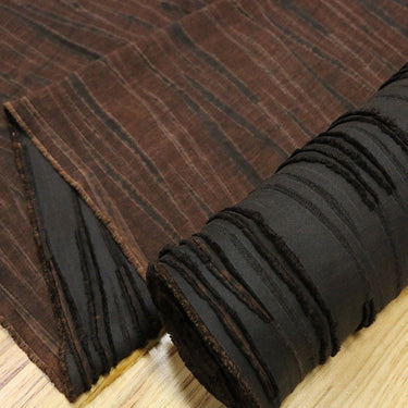 SIMAJIAN - Special Silk Fabric, Linen Blend Cut Flower Gambiered Ganton Mud Silk Fabric for designers, 23% Silk Blend Fabric by the Yard