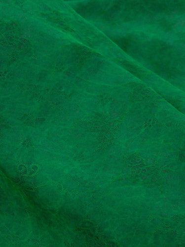 CCLTIH - 15 Momme Handmade Green Cracks  Jacquard Plant Dye Mud Silk Fabric, 114cm by the Yard