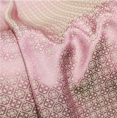 BINBEN -  24 Momme Handmade Pink Sangbo Satin Mulberry Silk Fabric - 135cm wide by the Yard