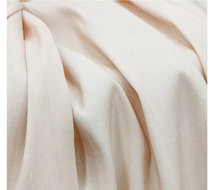 JILIB -  Handmade Gambiered Ganton Tussah Silk Fabric - 115cm wide by the Yard