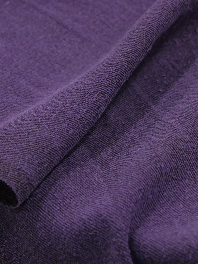ZILV - Heavyweight Vintage Mulberry Oil Silk Coarse Cloth Tussah Silk Fragrant Cloud Gauze Fabric - 97cm wide by the Yard