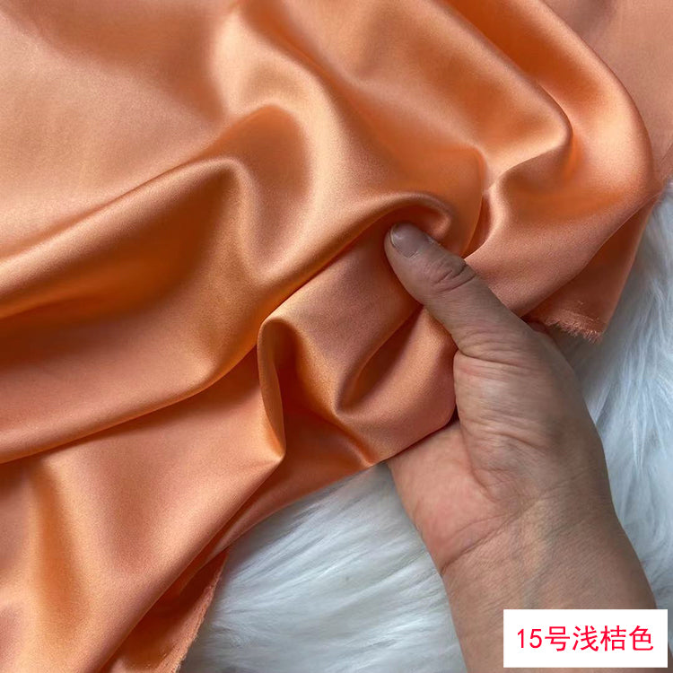 80 Colors #1-25 - 19 momme Stretch Silk Satin Fabric - 140cm wide by the Yard