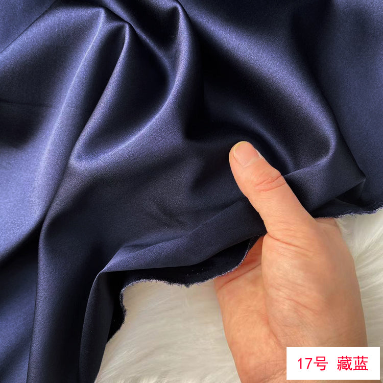 80 Colors #1-25 - 19 momme Stretch Silk Satin Fabric - 140cm wide by the Yard