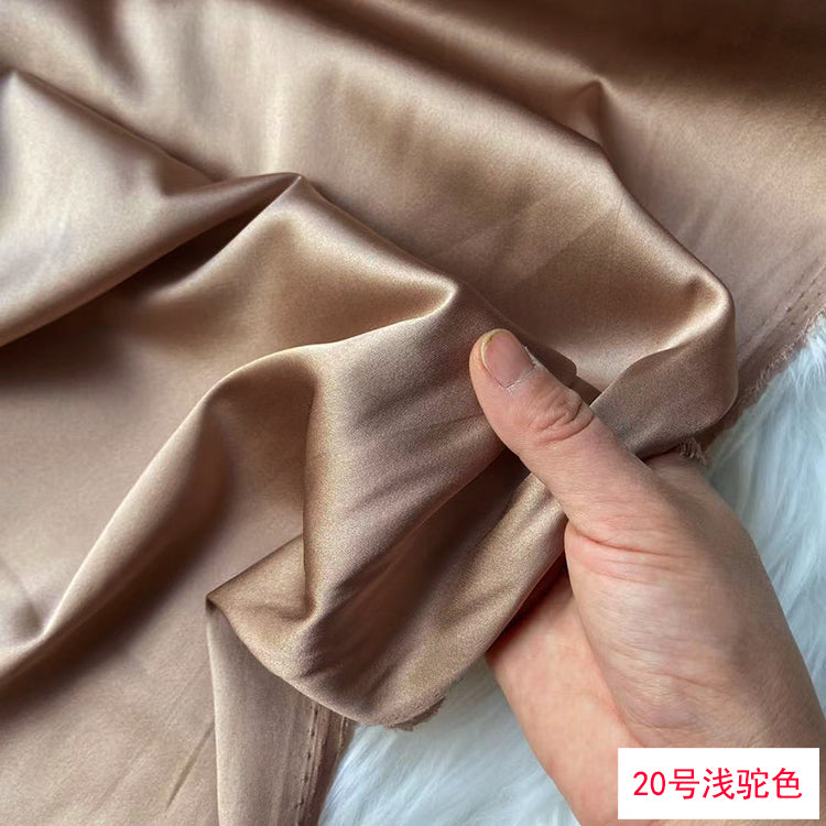 80 Colors #1-25 - 19 momme Stretch Silk Satin Fabric - 140cm wide by the Yard