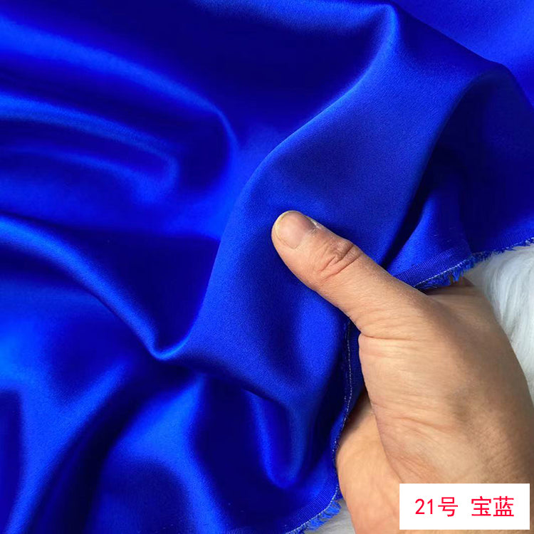 80 Colors #1-25 - 19 momme Stretch Silk Satin Fabric - 140cm wide by the Yard