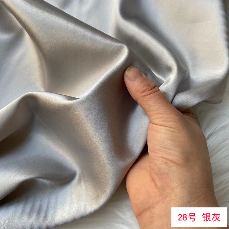 80 Colors #1-25 - 19 momme Stretch Silk Satin Fabric - 140cm wide by the Yard