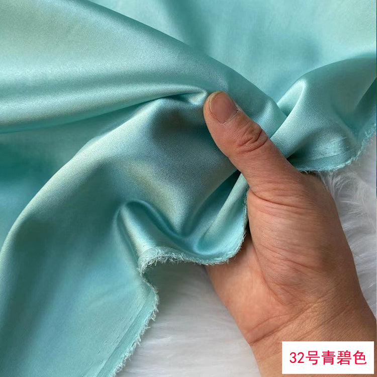80 Colors #1-25 - 19 momme Stretch Silk Satin Fabric - 140cm wide by the Yard