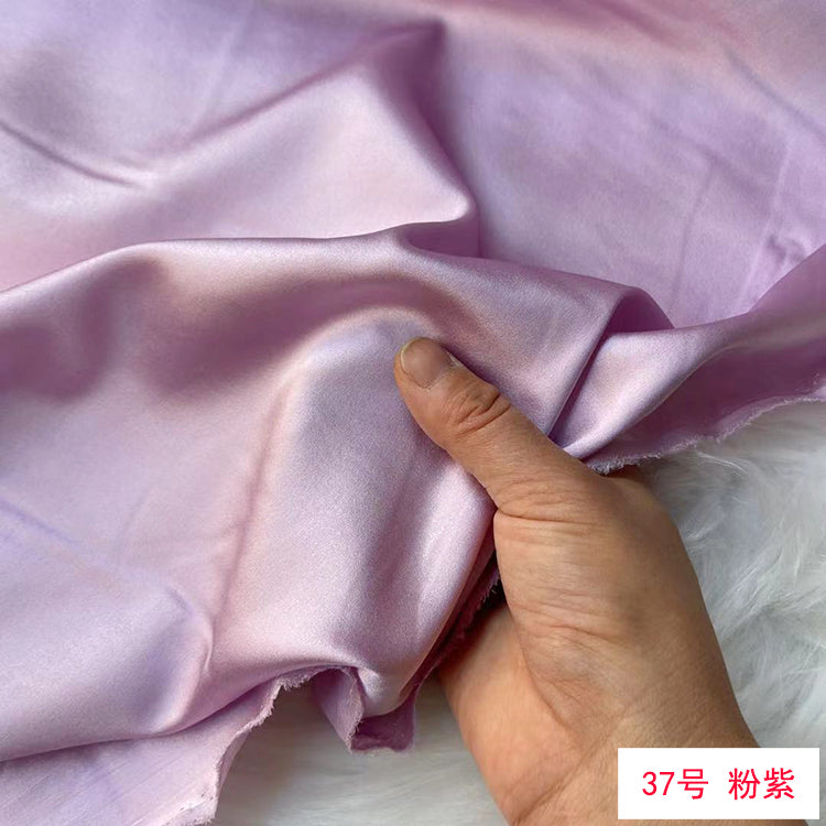 80 Colors #1-25 - 19 momme Stretch Silk Satin Fabric - 140cm wide by the Yard