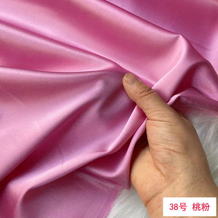 80 Colors #1-25 - 19 momme Stretch Silk Satin Fabric - 140cm wide by the Yard