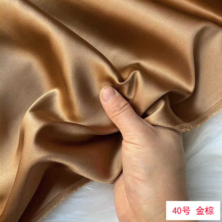 80 Colors #1-25 - 19 momme Stretch Silk Satin Fabric - 140cm wide by the Yard
