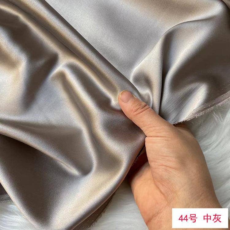80 Colors #1-25 - 19 momme Stretch Silk Satin Fabric - 140cm wide by the Yard