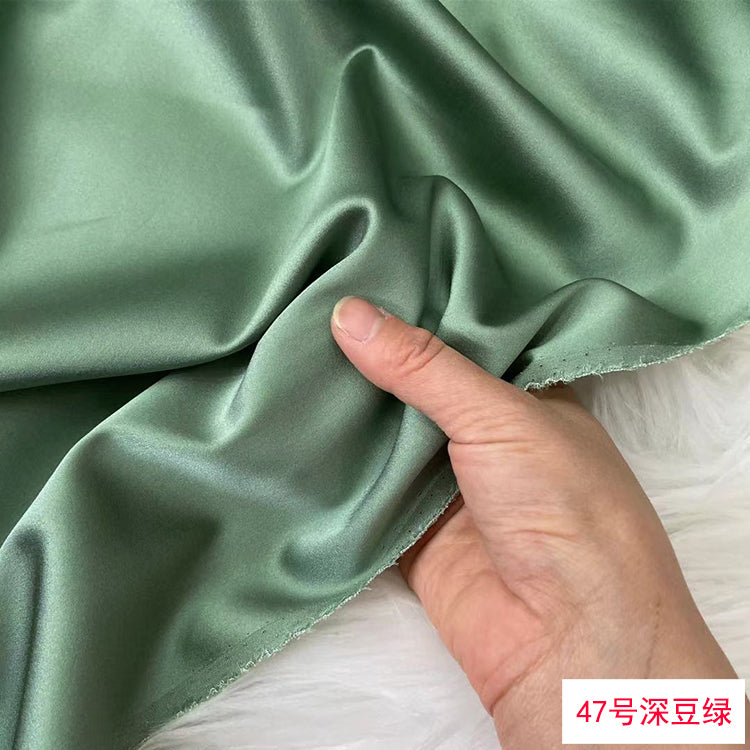 80 Colors #1-25 - 19 momme Stretch Silk Satin Fabric - 140cm wide by the Yard