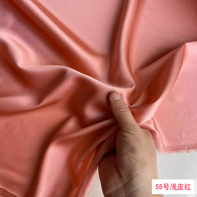 80 Colors #1-25 - 19 momme Stretch Silk Satin Fabric - 140cm wide by the Yard