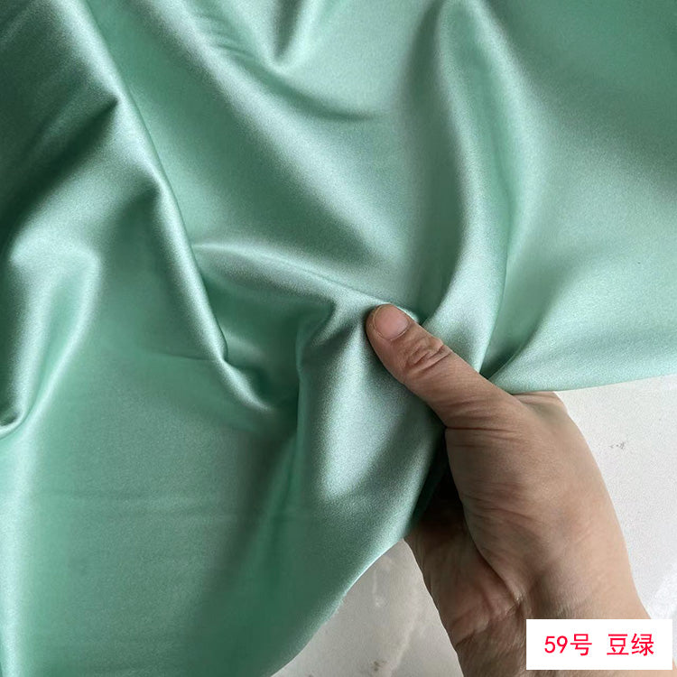 80 Colors #1-25 - 19 momme Stretch Silk Satin Fabric - 140cm wide by the Yard