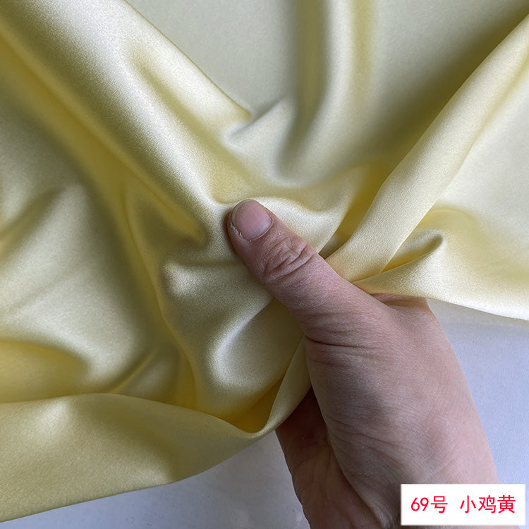 80 Colors #1-25 - 19 momme Stretch Silk Satin Fabric - 140cm wide by the Yard
