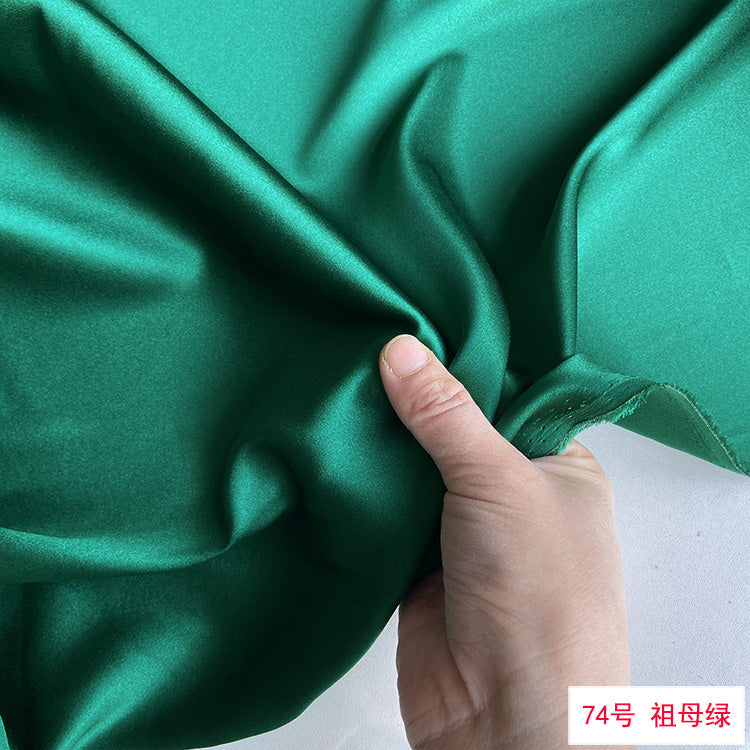 80 Colors #1-25 - 19 momme Stretch Silk Satin Fabric - 140cm wide by the Yard