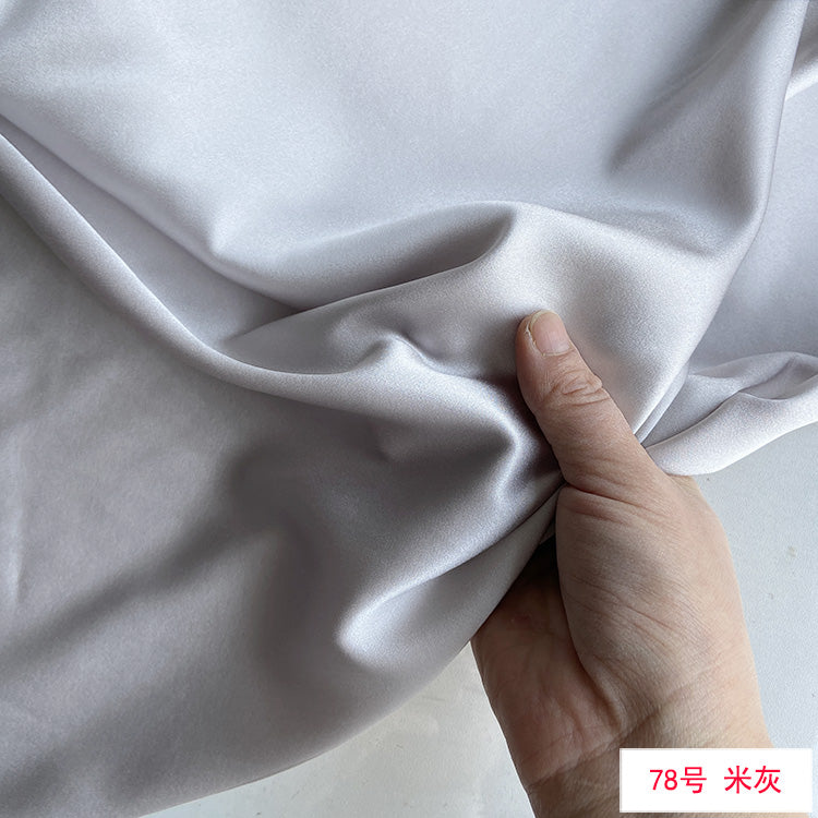 80 Colors #1-25 - 19 momme Stretch Silk Satin Fabric - 140cm wide by the Yard