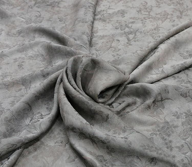 LXZOU - 19 Momme Eco Friendly Plant Dye Jacquard Nostalgic Color Silk Crepe  Silk Blend Rayon Fabric  - 133cm wide by the Yard