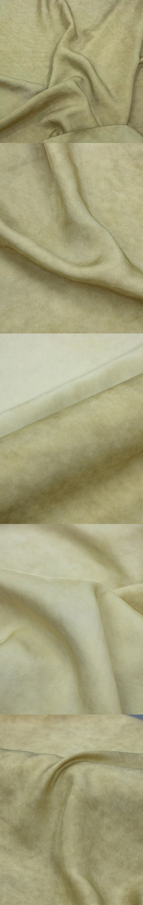 TWILL - 18 Momme Dirty Dyeing Distressed Twill Silk Fabric Made of Mulberry Silk - 135cm by the Yard