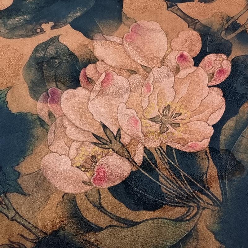 GUYGSE - Handmade 40 Momme Mud Silk Satin Fabric -112cm By the Yard