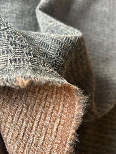 JPXCZWZC - 95 Momme Jacquard Mud Silk Gambiered Ganton Tussah Silk Fabric - 110cm wide by the Yard