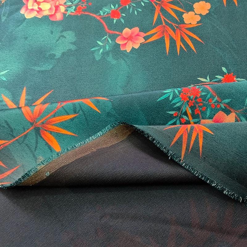 GUYKGY - Handmade 40 Momme Mud Silk Satin Fabric -112cm By the Yard