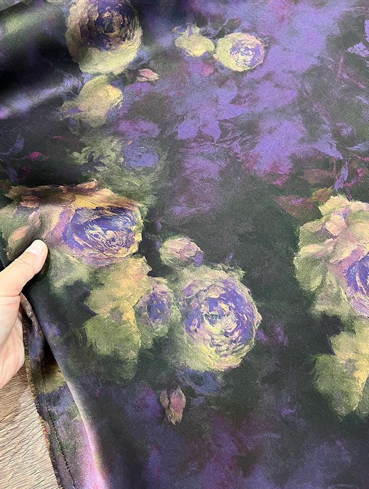 PZIMDAN - Handmade 50 Momme PIZI Mud Silk Satin Fabric - 112cm by the Yard