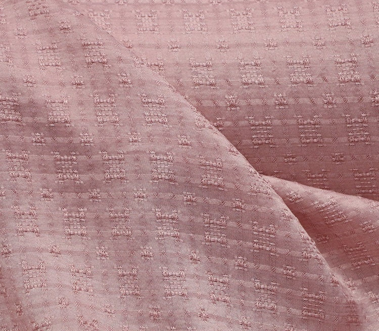 SXFEN - Jacquard Handmade Gambiered Ganton Tussah Silk Fabric-130cm wide By the Yard