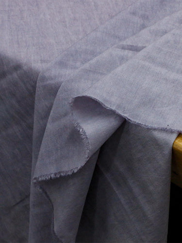 ZUOSIZ - 12 Momme Vintage Style Dirty Dyed Special Purple Tussah Silk Cotton Blend Satin Silk Fabric - 135cm wide by the Yard