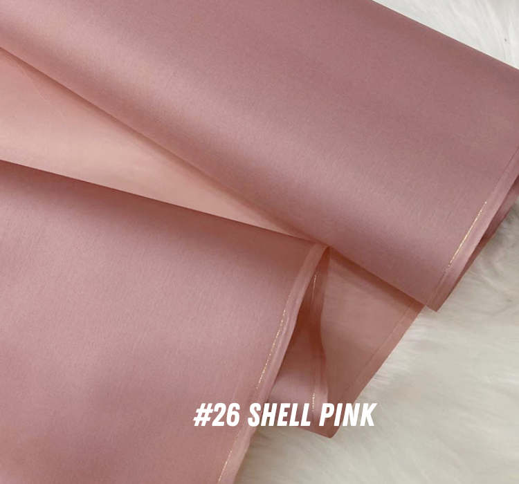 29 Solid Colors - 14 Momme Silk Organza Satin Fabric for Prom Dresses - 140cm wide by the Yard