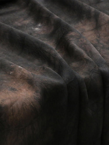 SUYENR - 12 Momme Plant Dyeing Peony  Silk Organza Satin Fabric - 130cm wide by the Yard