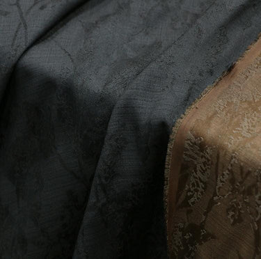 ZUOCAN - 24 Momme Handmade Pure Tussah Silk Gambiered Ganton Gauze Silk Fabric ,130cm By the Yard