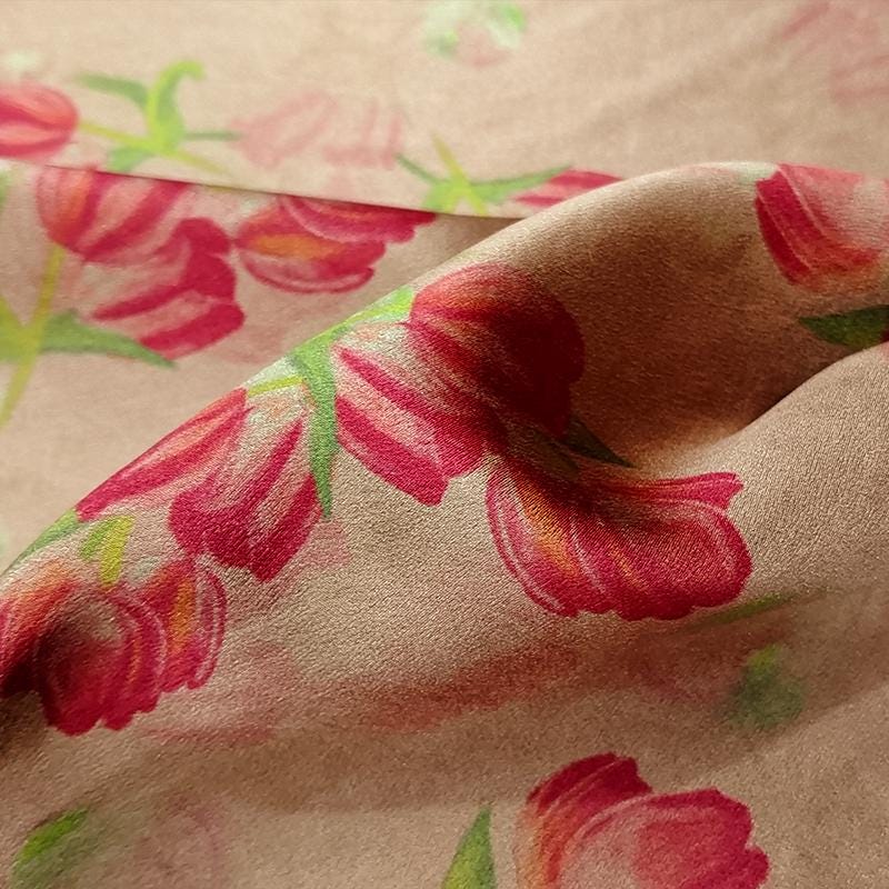 GUYUJX - Handmade 40 Momme Mud Silk Satin Fabric - 112cm By the Yard