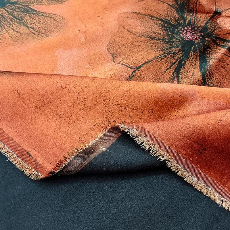 GUYJIH - Handmade 40 Momme Mud Silk Satin Fabric - 112cm By the Yard